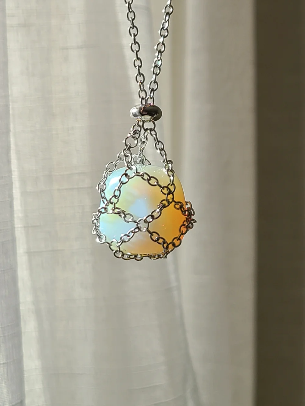 opalite cage necklace - Picture 2 of 4
